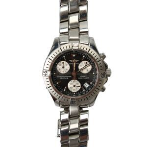 Breitling Mens Stainless Steel Colt A73350 Chronograph Quartz Watch 38mm